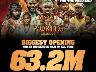 Wow Nollywood’s newest epic film, “Ajakaju,” has achieved a milestone by grossing N63.2 million, marking the biggest opening for a Nollywood film in 2024