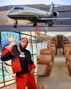 JUST IN: Davido Splashes A Whopping $75Million On A Brand New Bombadier Global 7500 Private Jet