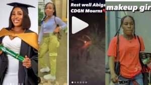 Tears Flows As Make-up artist who drowned with Actor Junior Pope buried beside river as family couldn’t afford money for sacrifices (Video)