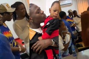 Praises ring for Bella Shmurda as he makes appearance at late Mohbad’s son’s 1st birthday