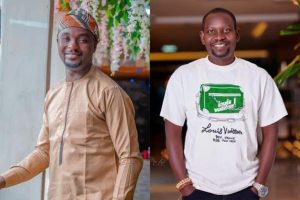 Adeniyi Johhson tackles Afeez Owo as he celebrates ’38th’ birthday