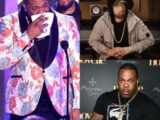 "I rewrote my verse multiple times after hearing Eminem's verse for over 6 months but Eminem still bodîed me in my own song." Busta Rhymes