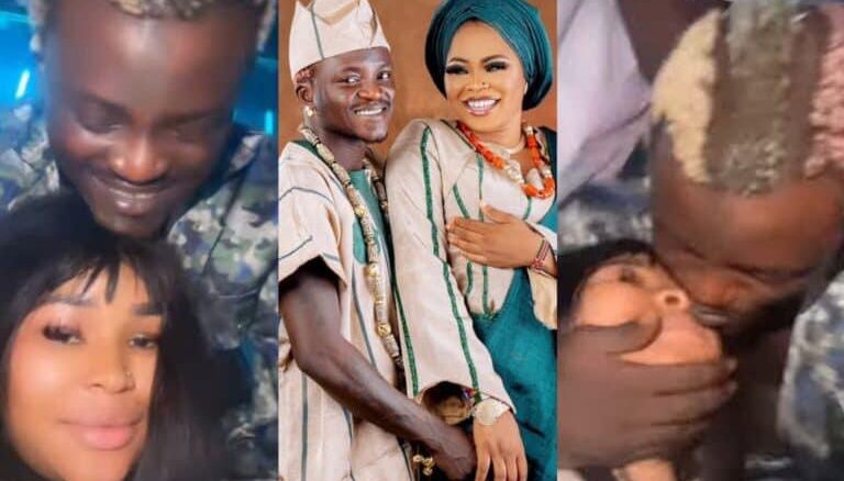 Queen Dami peppers Portable’s wife and others as she shares passionate kiss with singer, days after he dragged her online