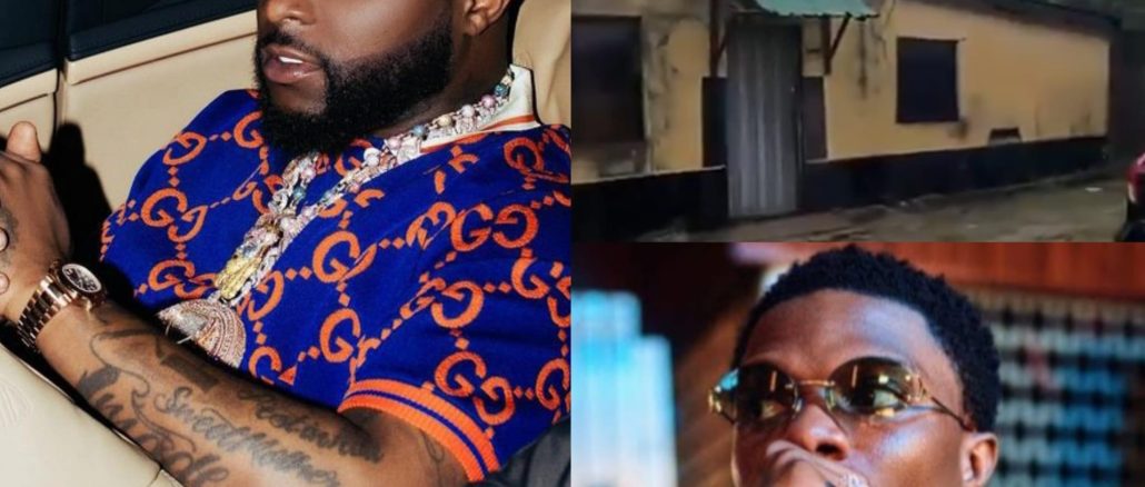 Some devotęd 30BG fans wey no dey mind their papa business paid a visit to Wizkid's childhood home in Surulere, Lagos and had this to say