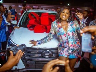 Rich getting richer" - Outrage as Funke Akindele receives brand new car gift for The success of crossing BILLION on her movie "A TRIBE CALLED JUDAH"