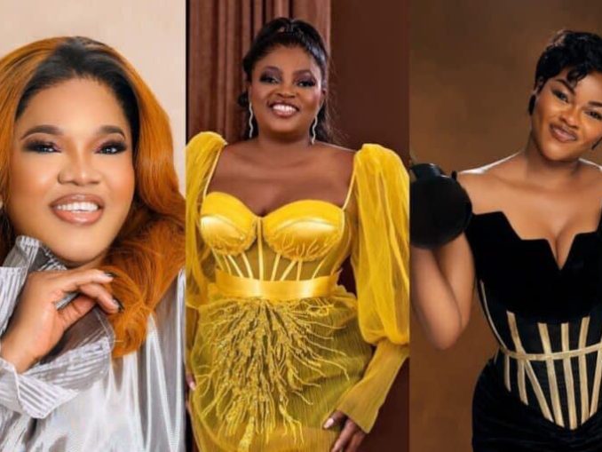 She is happy because Funke didn’t win” – Netizens slam Toyin Abraham over her praises for Kehinde Bankole over her AMVCA win